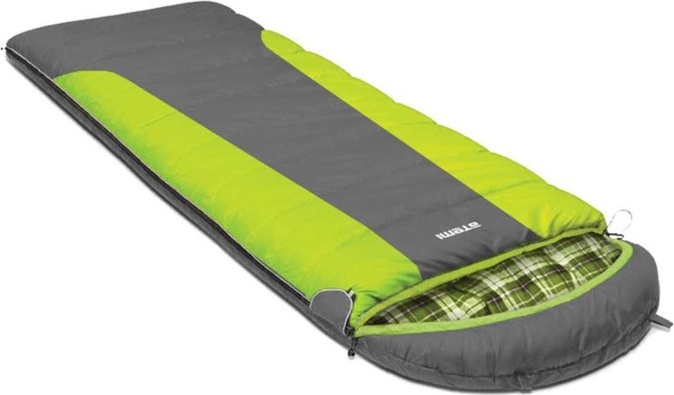 Спальный мешок Atemi Quilt 400L зеленый/серый, левый