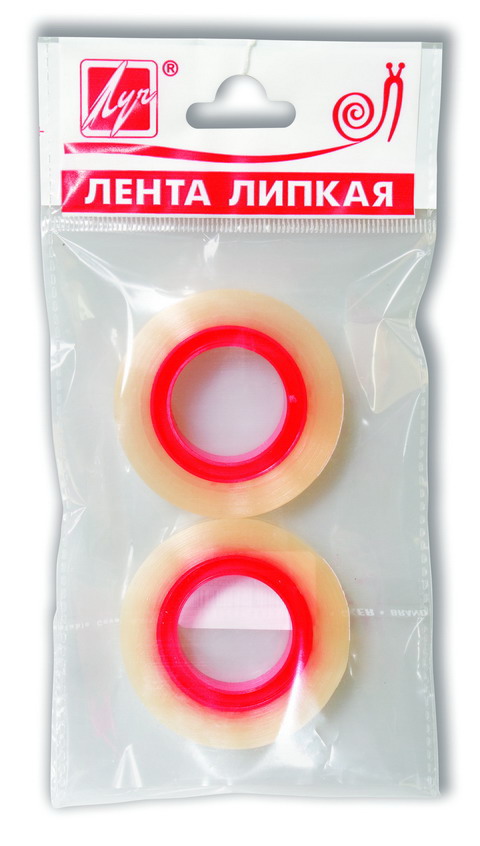 

Клейкая лента канцелярская, 18 мм х30 м, прозрачная, 2 штуки, Прозрачный