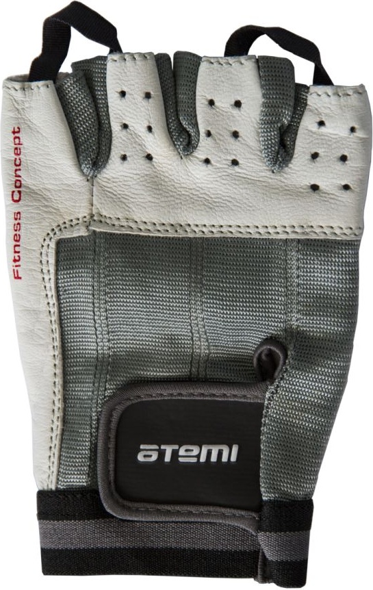 Перчатки для фитнеса Atemi AFG02, белый/черный, L