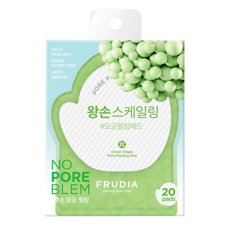 фото Отшелушивающие диски frudia green grape pore peeling pad с зеленым виноградом, 20 шт