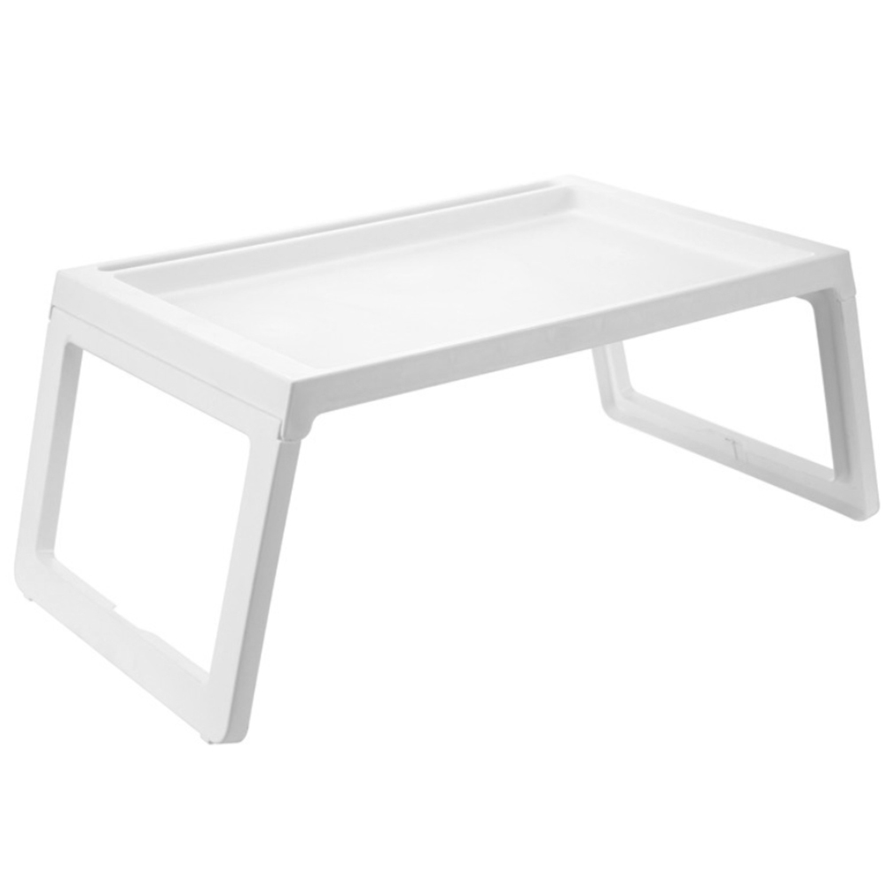 фото Складной столик для ноутбука и завтрака, белый, 68х36х27,5см, blonder home bh-tbl-01