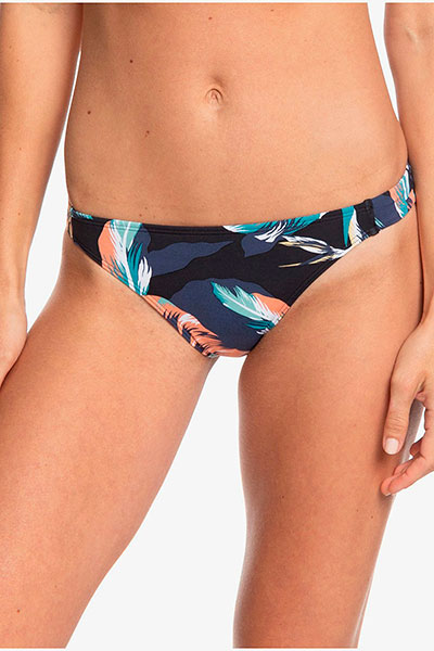 фото Плавки женские roxy printed beach classics erjx403876 оранжевые; белые m int