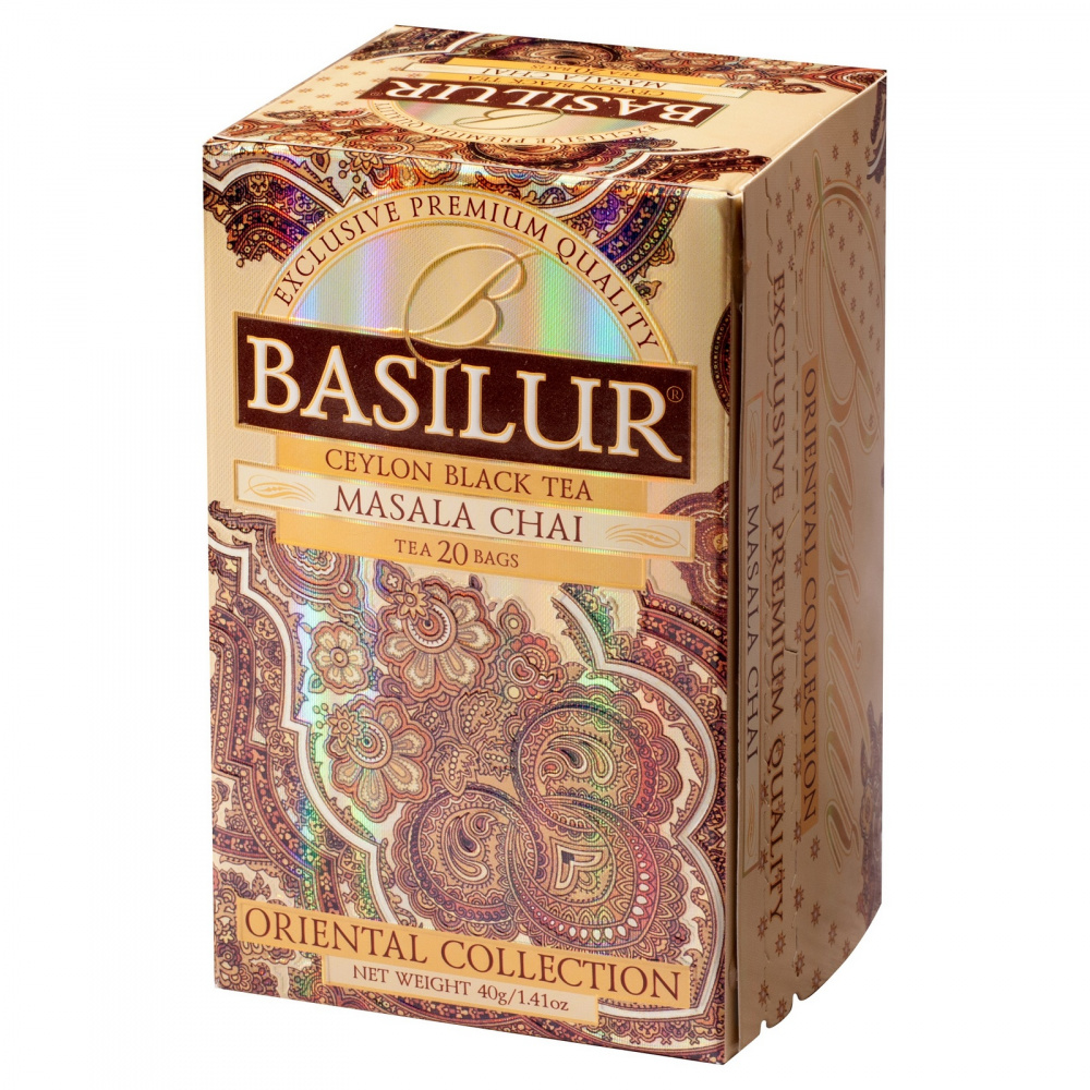 

Чай Basilur "Masala Chai", черный с добавками, 25 сашетов