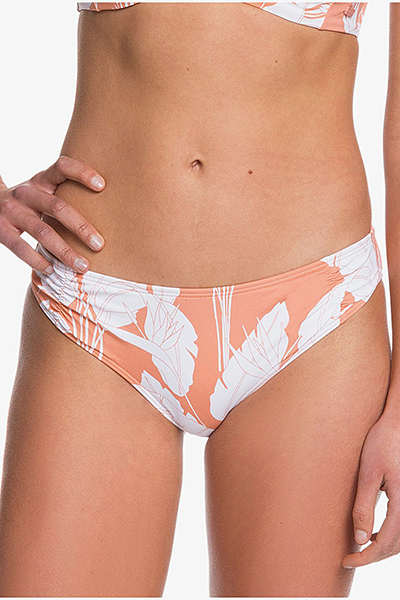 фото Плавки женские roxy printed beach classics erjx403879 оранжевые; белые m int