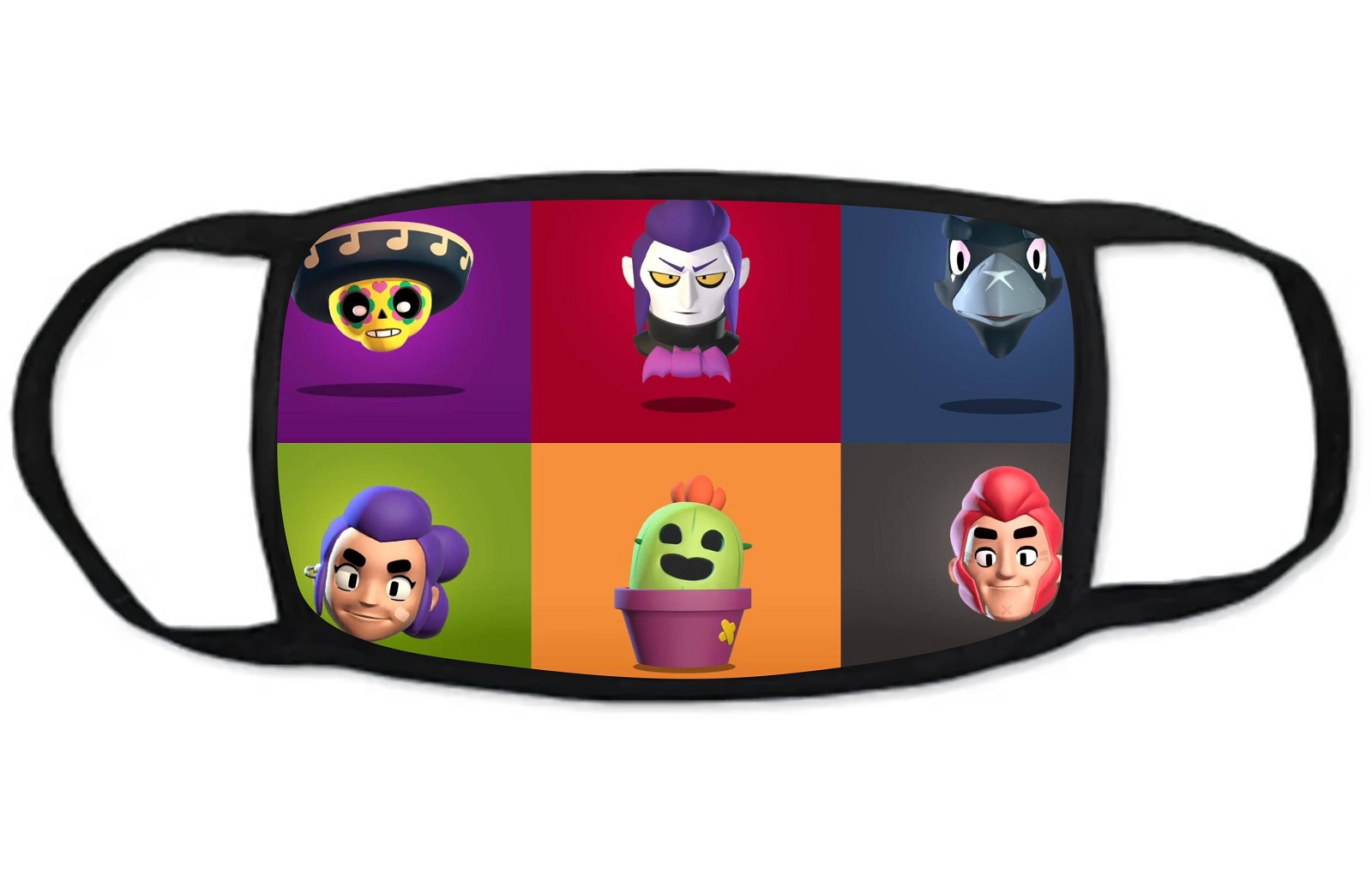 

Стильная многоразовая защитная маска GOODbrelok BRAWL STARS 1