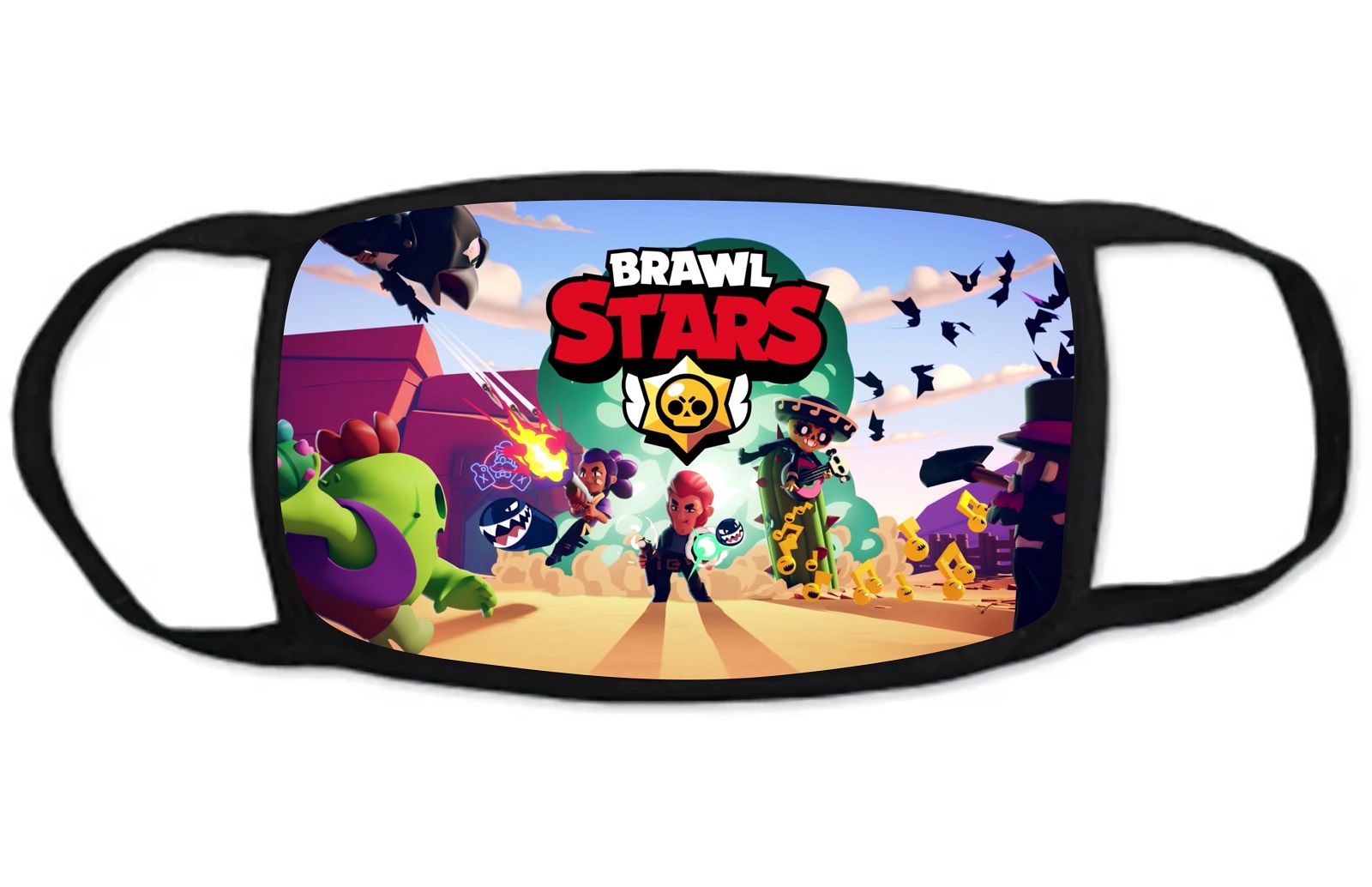 

Стильная многоразовая защитная маска GOODbrelok BRAWL STARS 4