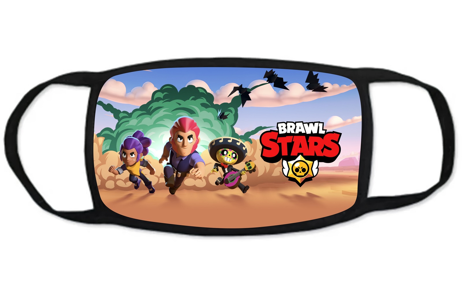 

Стильная многоразовая защитная маска GOODbrelok BRAWL STARS 8