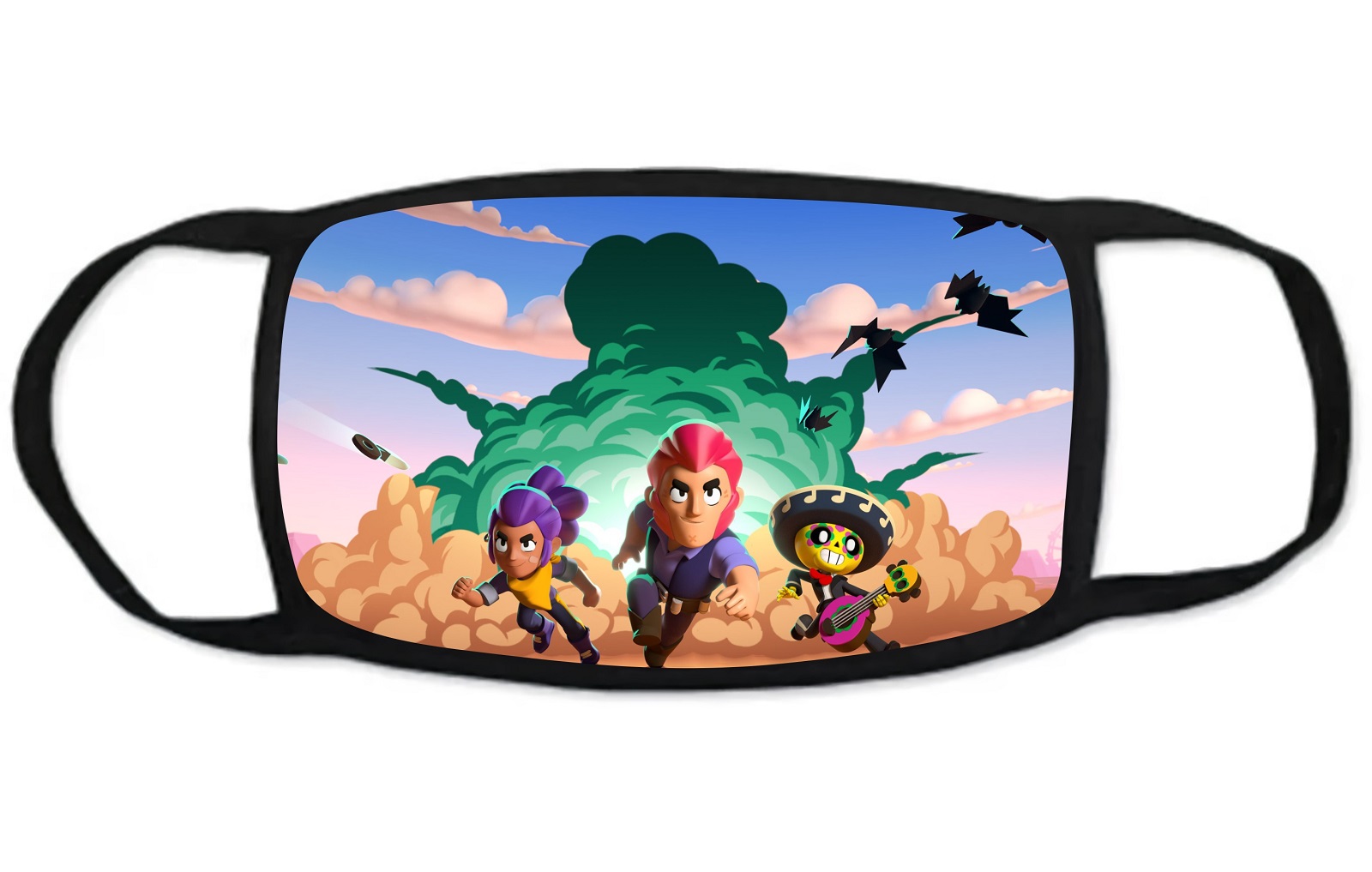 

Стильная многоразовая защитная маска GOODbrelok BRAWLSTARS 13