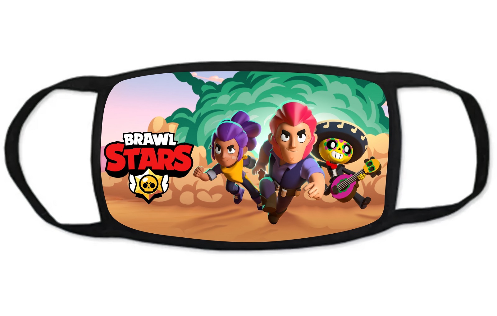 

Стильная многоразовая защитная маска GOODbrelok BRAWLSTARS 19