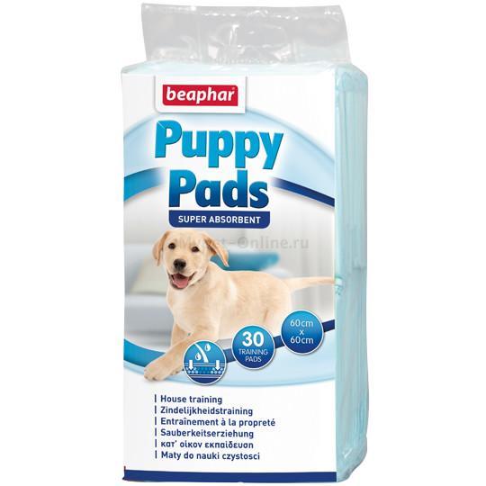 Пеленки для собак одноразовые Beaphar Puppy Pads 60 x 60 см, 30 шт