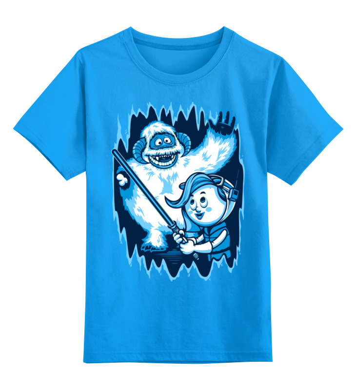 

Детская футболка Printio Снежный человек цв.голубой р.104, 0000002647660