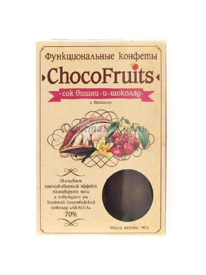 

Конфеты Чокофрутс сок вишня и шоколад 90 г