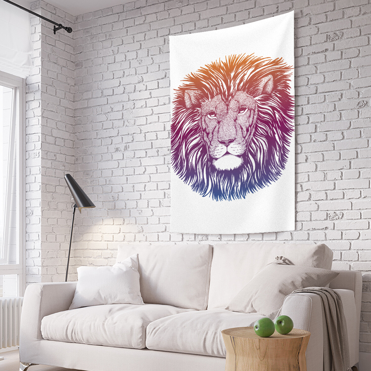 

Панно на стену JoyArty Яркий лев из ткани 150х200 см вертикальное tp_422875_150x200