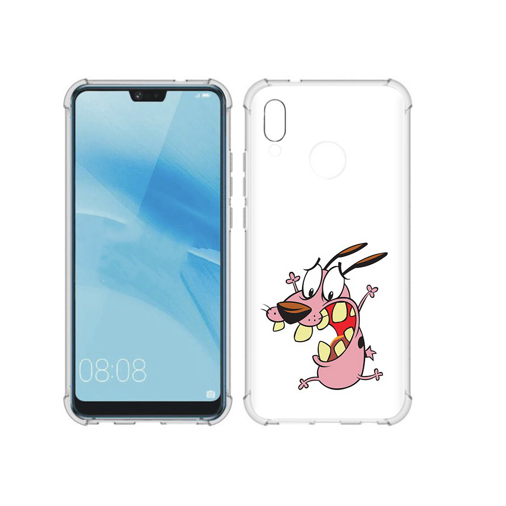 

Чехол MyPads Tocco для Huawei P20 Lite зубастый бобик (PT130405.51.371), Прозрачный, Tocco