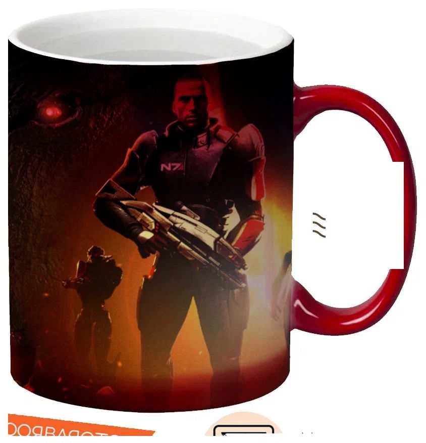 

Кружка CoolPodarok Mass Effect Инопланетянин на фоне