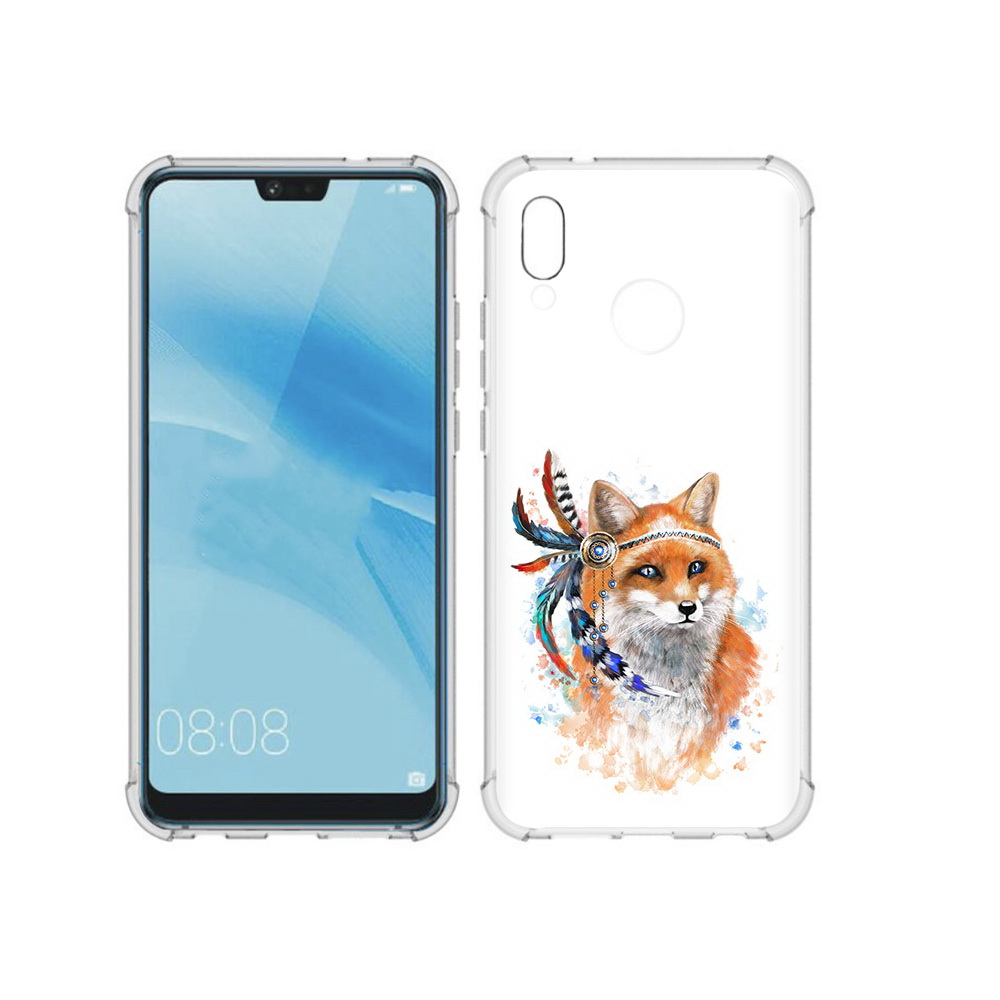 

Чехол MyPads Tocco для Huawei P20 Lite инду лиса (PT130405.51.377), Прозрачный, Tocco