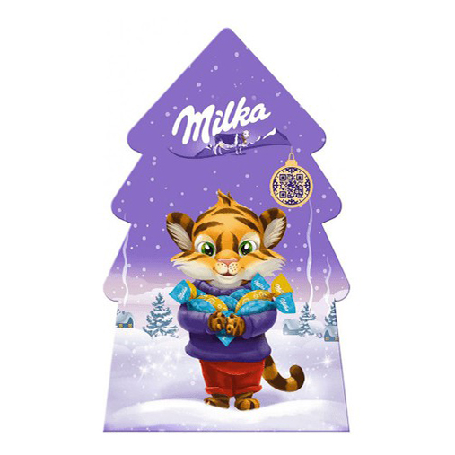 фото Сладкий подарочный набор milka елочка 63 г