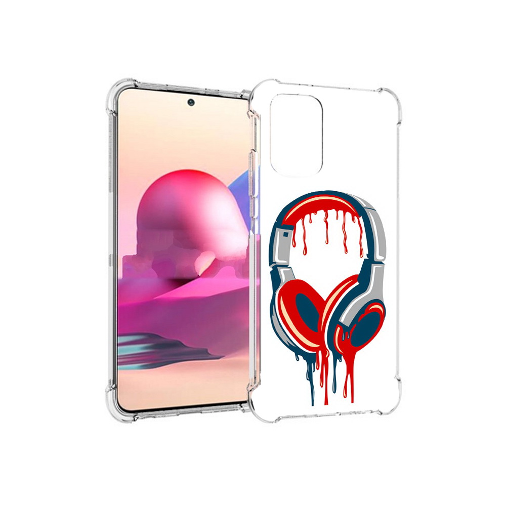 

Чехол MyPads Tocco для Xiaomi Redmi Note 10S не делай громко (PT158704.257.517), Прозрачный, Tocco