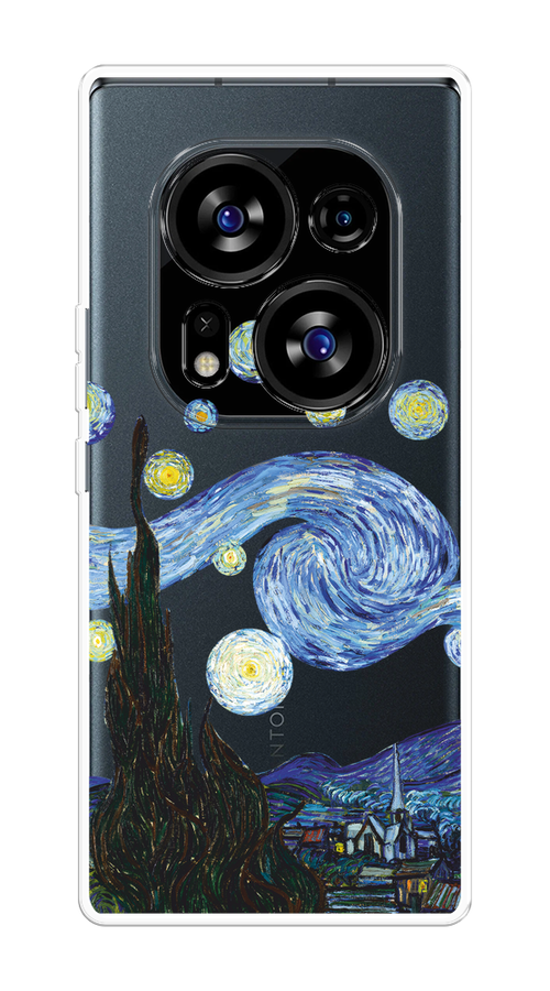 

Чехол на Tecno Phantom X2/X2 Pro "Ночь Ван Гога", Голубой;синий;черный, 303250-1