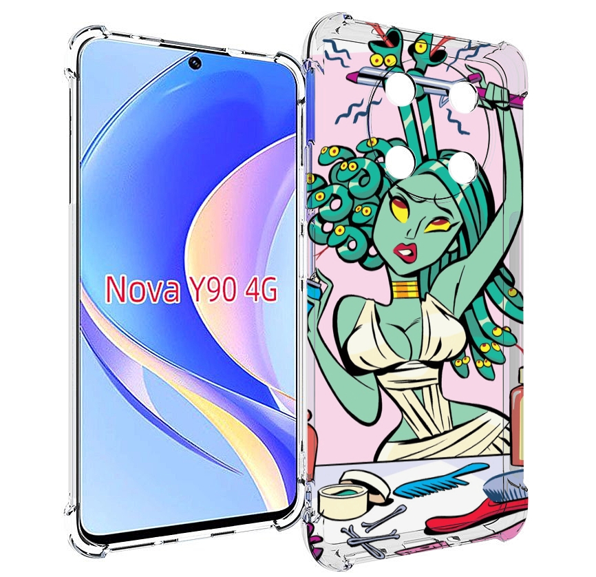 

Чехол MyPads медуза расчесывается женский для Huawei Nova Y90 (CTR-LX1) / Enjoy 50 Pro, Tocco