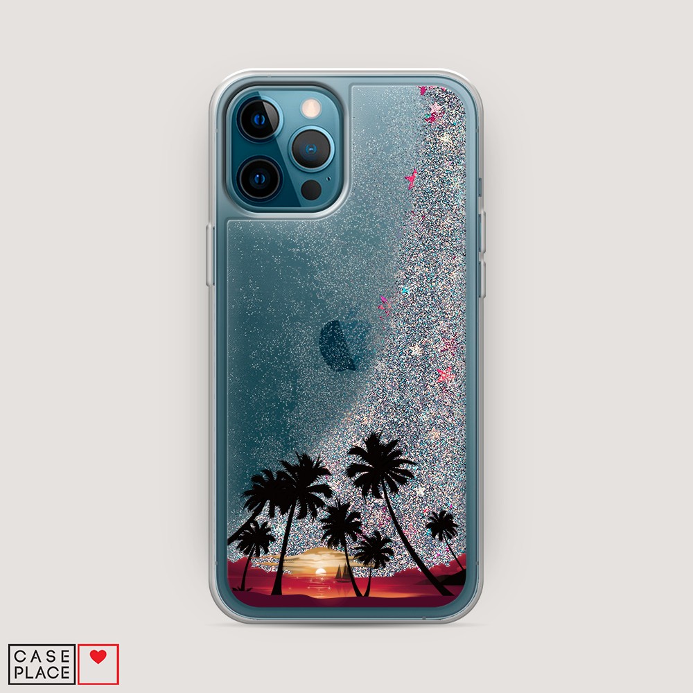 

Чехол Awog на Apple iPhone 12 Pro / Айфон 12 Pro "Закат и пальмы", Разноцветный, 12891-1