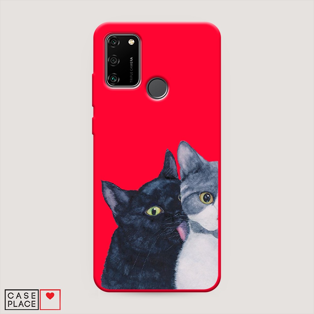 

Чехол Awog на Honor 9A "Кошачья любовь", Разноцветный, 612353-1