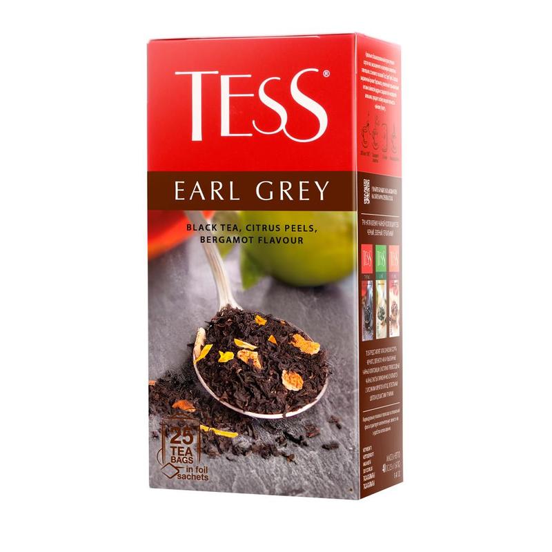 Чай TESS Эрл Грей черный, 25пак 0645-10-1, (2шт.)