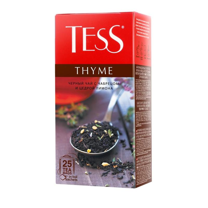 Чай TESS Тайм черный, 25пак 1131-10, (2шт.)
