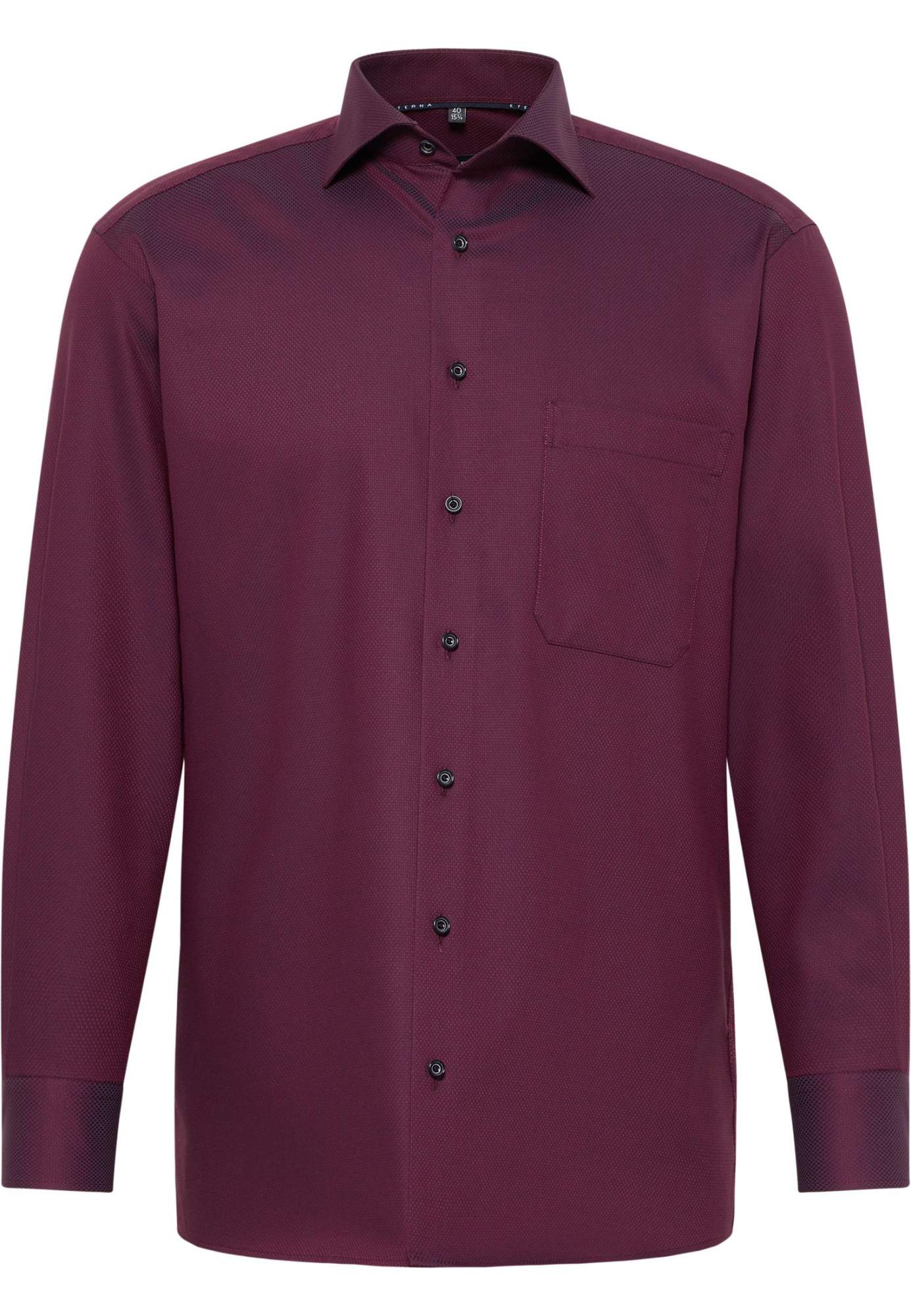 

Рубашка мужская ETERNA 3324-57-E19K бордовая 41, Бордовый, 332457E19K