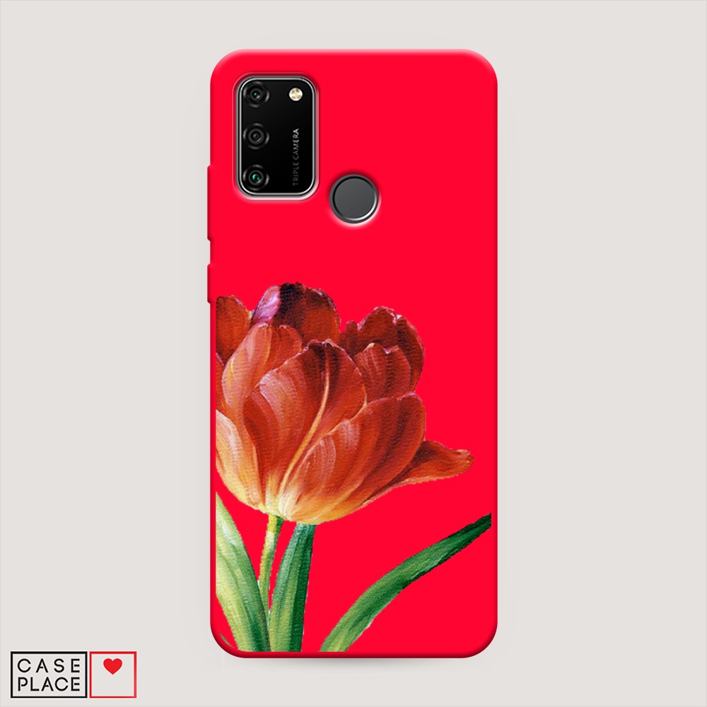 

Чехол Awog на Honor 9A "Красный тюльпан", Разноцветный, 612353-1