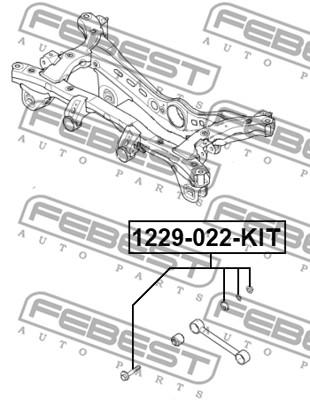 

Болт с эксцентриком ремкомплект FEBEST 1229-022-KIT