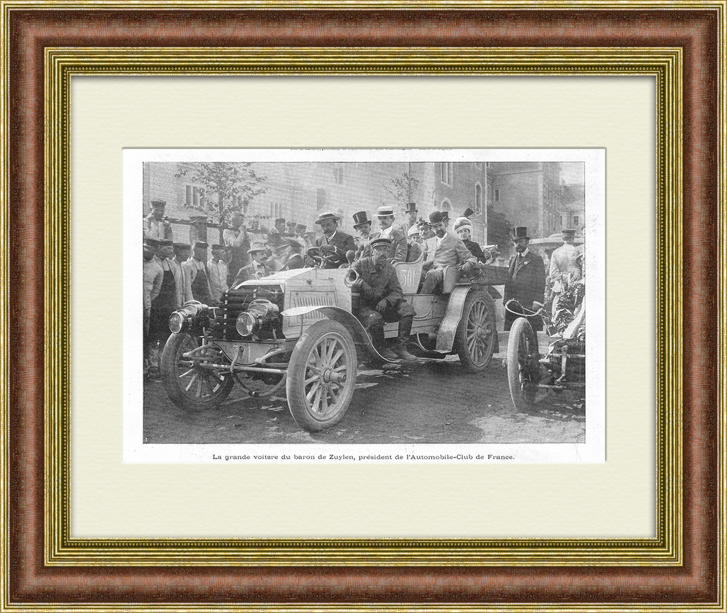 

Автомобильный клуб Франции литография 1901 года