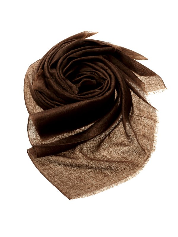 Платок унисекс PASHMINA EMPORIUM PSP01-237 коричневый, 94х94 см