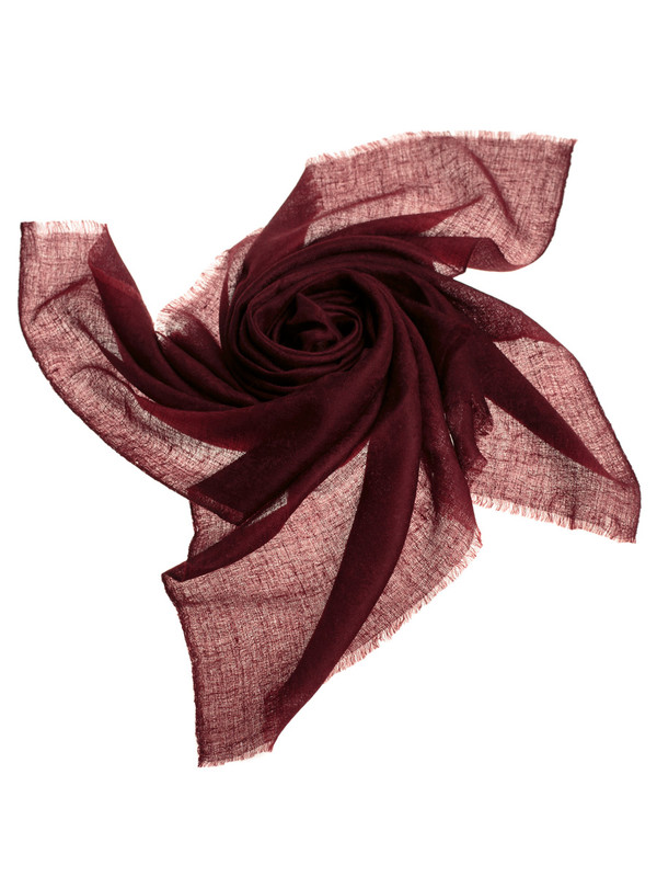 Платок унисекс PASHMINA EMPORIUM PSP01-27 бордовый, 94х94 см