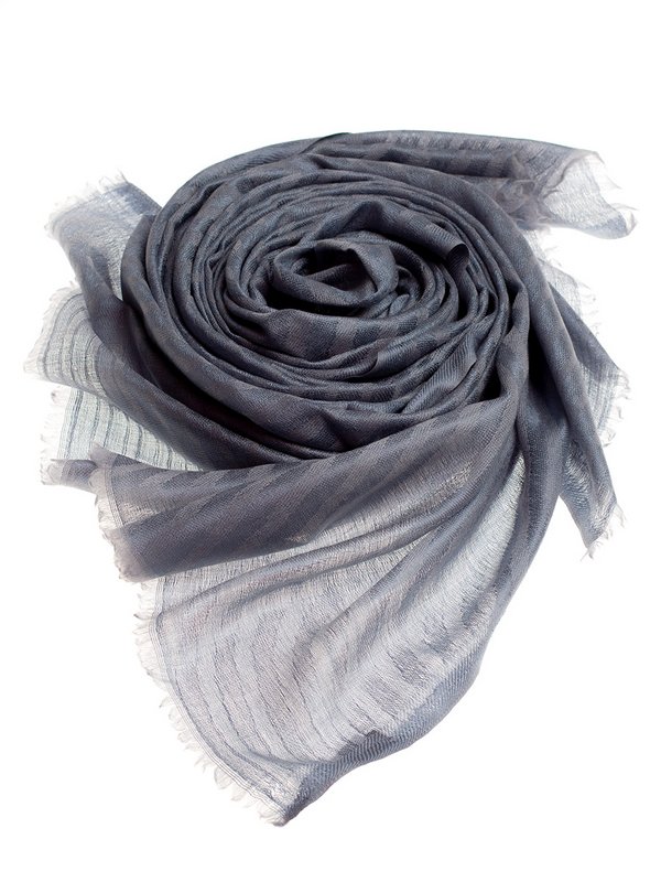 Палантин унисекс PASHMINA EMPORIUM SKWS41-35 темно-серый, 76х208 см