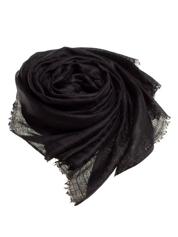 Палантин унисекс PASHMINA EMPORIUM SKWS41-697 черный, 76x208 см