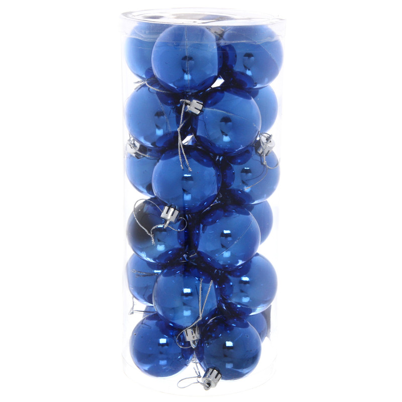 Набор шаров Серпантин Глянец 201-0634 5 см 24 шт синий
