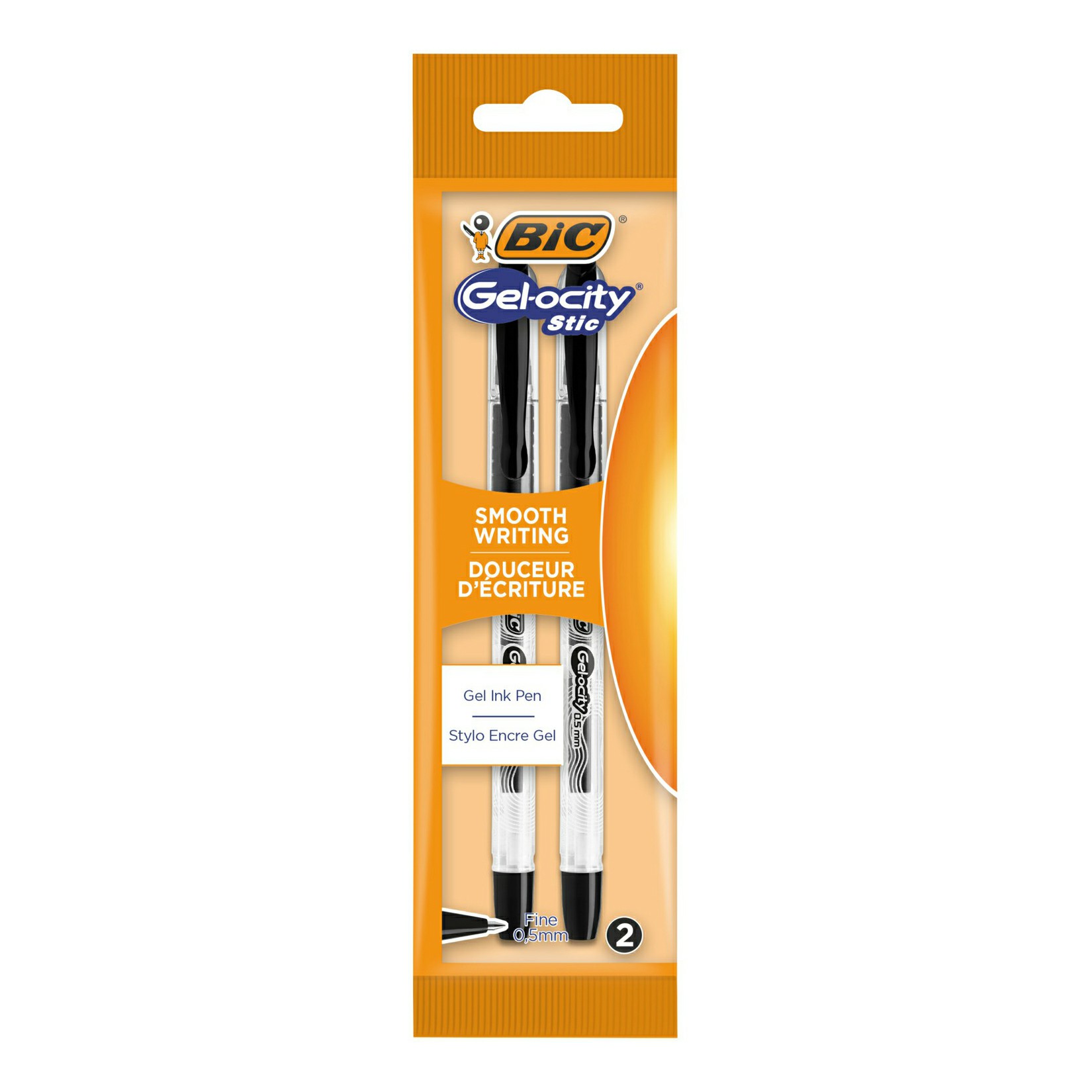 

Ручки гелевые Bic Gel-ocity Stic черные 2 шт