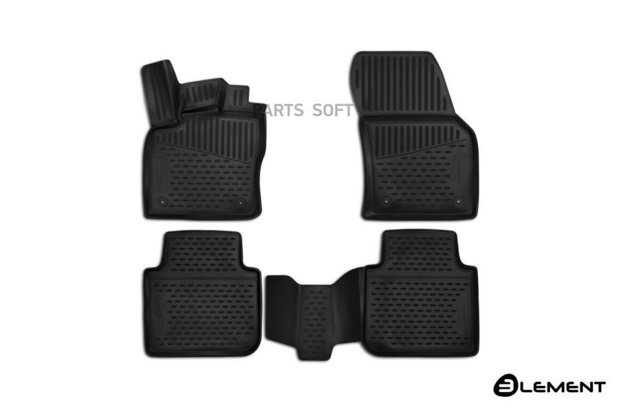 

ELEMENT3D4519210k коврики в салон 4 шт 3D полиуретан\ Skoda Kodiaq 17>