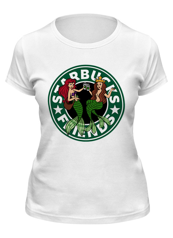 

Футболка женская Printio Starbucks белая 2XL, Белый, Starbucks