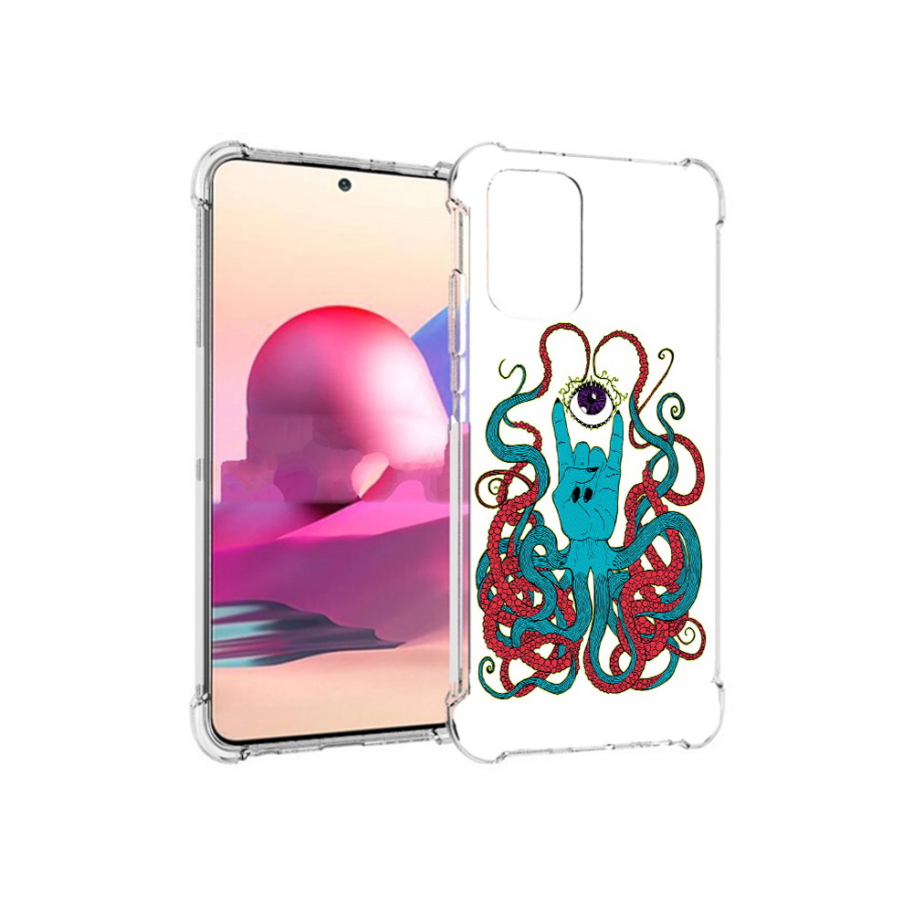 Чехол MyPads Tocco для Xiaomi Redmi Note 10S осьминог-рука абстракция (PT158704.257.530)