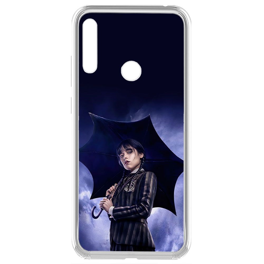 

Чехол-накладка Krutoff Clear Case Уэнсдей Аддамс - Уэнсдей под зонтом для Huawei Y6 (2019)