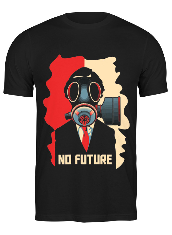 

Футболка мужская Printio No future (без будущего) 656225 черная L, Черный, No future (без будущего) 656225