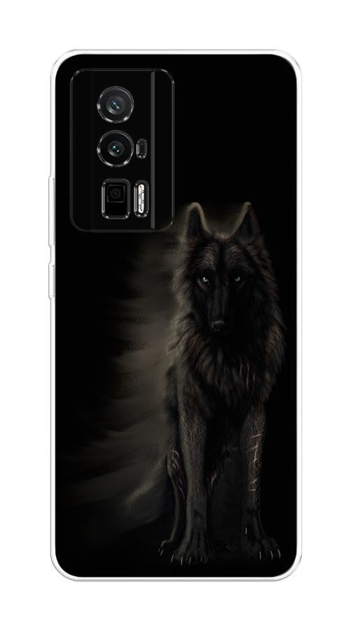 

Чехол на Xiaomi Redmi K60/Poco F5 Pro "Туманный волк", Черный, 317450-1