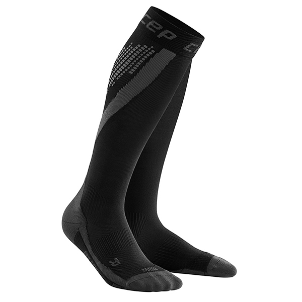 фото Гетры компрессионные cep nighttech compression knee socks, black, 8-11 us