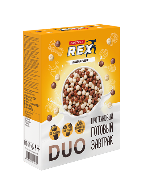 

Готовый завтрак Protein Rex с высоким содержанием протеина 250 г
