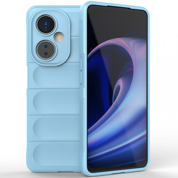 

Чехол RosCase Flex Silicone для OnePlus Nord CE 3 с микрофиброй, Голубой