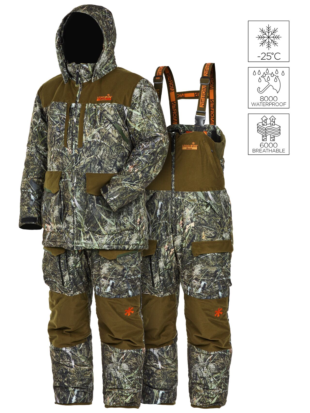

Костюм Norfin Boar, camo, XXL, 184-190, Бежевый;зеленый;коричневый;черный;хаки, Boar