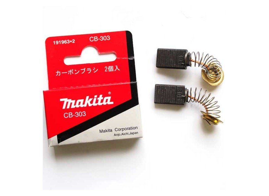 Щетки графитовые CB-303 Makita 191963-2, угольные щетки-makita-cb-303-упаковка-2шт-