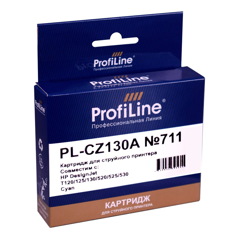 

Картридж для струйного принтера Profiline (PL-CZ130A) голубой, совместимый